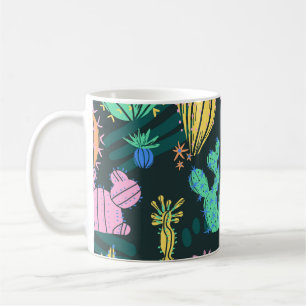 Caneca De Café Cacto desenhado à mão: Scandinavo sem soldadura.