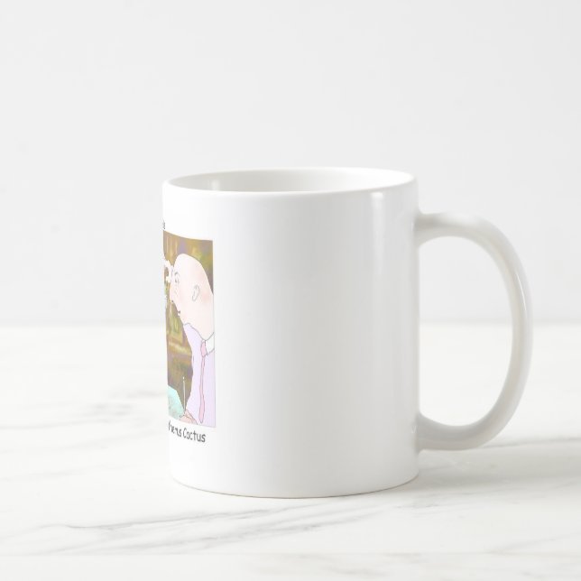 Caneca De Café Cacto Mais Bem Vestido Presentes e Colecionáveis D (Direita)