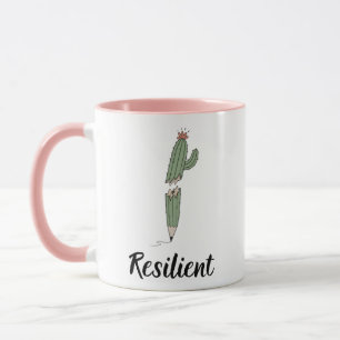 Caneca de Café Cacto Resiliente   Presente Inspira