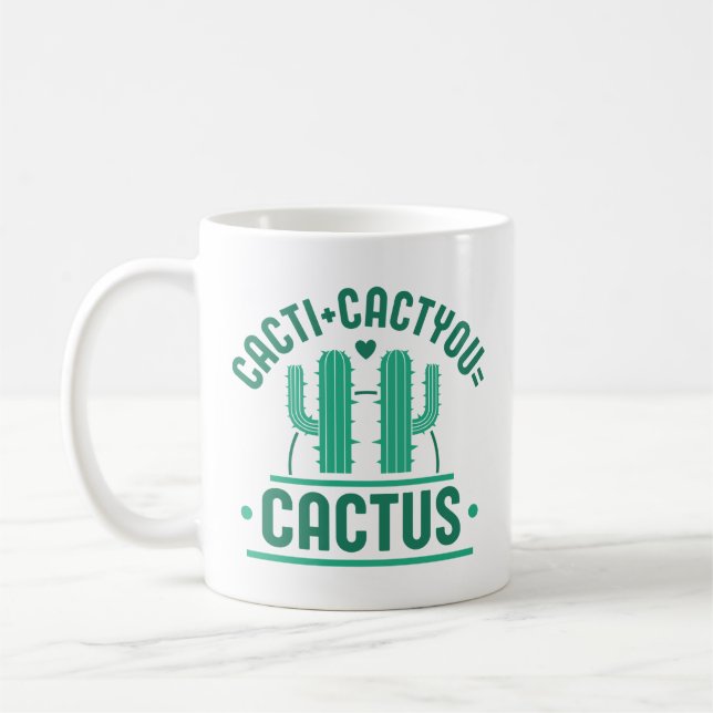 Caneca De Café Cactos Cacto Cactus (Esquerda)