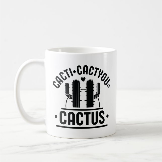 Caneca De Café Cactos Cacto Cactus (Esquerda)