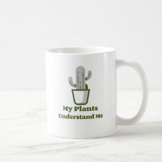 Caneca De Café Cactos verdes simples em vasos