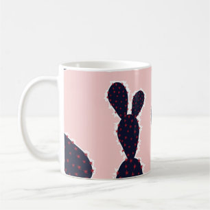Caneca De Café Cactus Cuteness: Padrões Doces De Pastel
