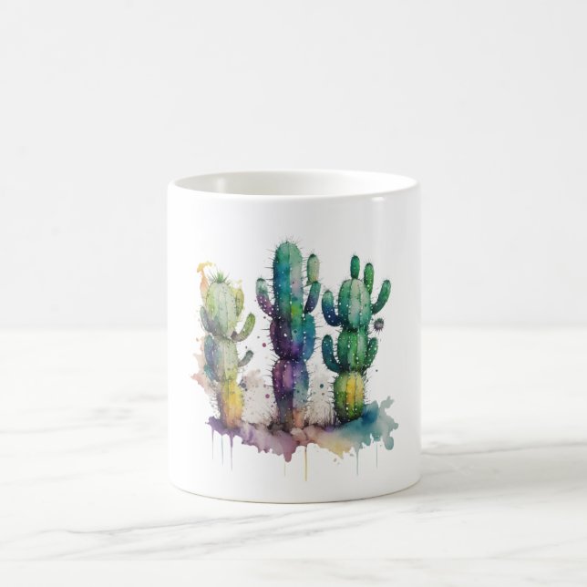 Caneca De Café Cactus design com balas coloridas (Centro)