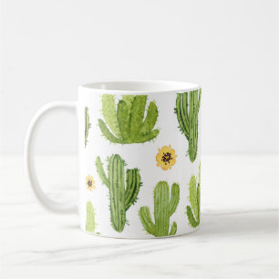 Caneca De Café Cactus do Deserto Verde: Sem Costura