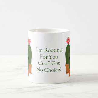 Caneca De Café Cactus Engraçado Estou Torcendo Por Você Texto Per