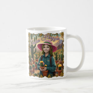 Caneca De Café Cactus Hugger Coffee Mug - Whimsert Garden