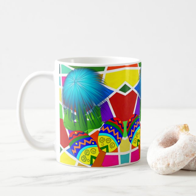 Caneca De Café Cactus Mexicano Mug (Com Donut)