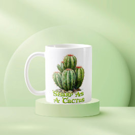 Caneca De Café Cactus Mug - Sharp como um Cactus