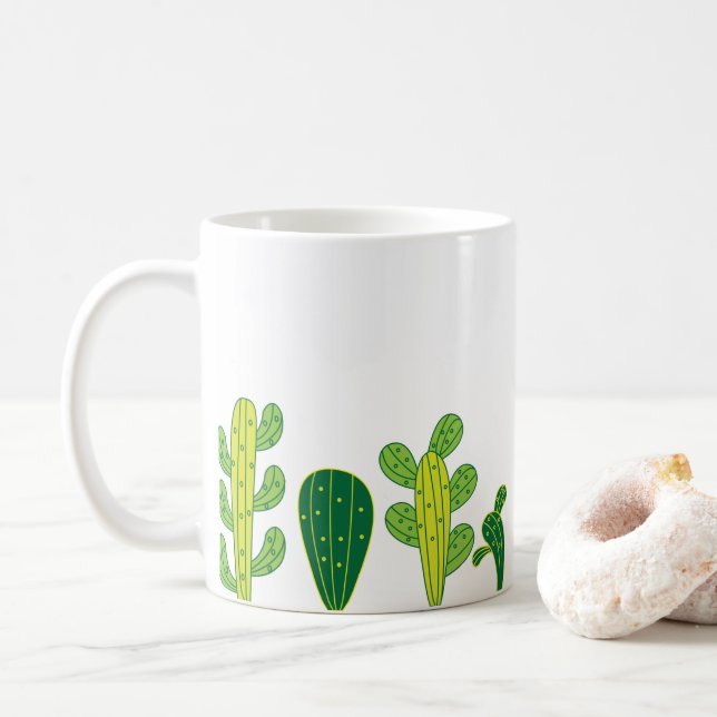 Caneca De Café Cactus Plant Lover (Com Donut)