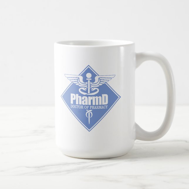 Caneca De Café Cad PharmD (diamante) (Direita)