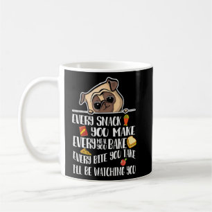 Caneca De Café Cada lanche que você faz, eu estarei assistindo se