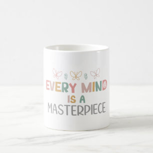 Caneca De Café Cada Mente É Uma Aceitação De Autismo Espantoso