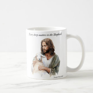 Caneca De Café Cada ovelha importa para o pastor