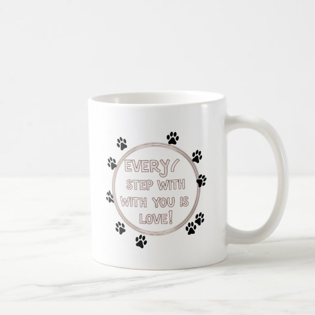 Caneca De Café Cada Passo do Amor (Direita)