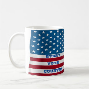 Caneca De Café Cada Voto Conta! -Caneca
