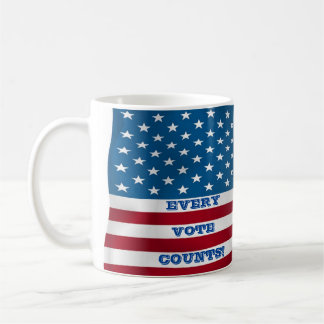 Caneca De Café Cada Voto Conta! -Caneca