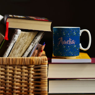 Caneca De Café Cadeado de café cor-de-água, cor-de-rosa, azul