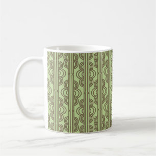 Caneca De Café Cadeias Oval Verde Maiores