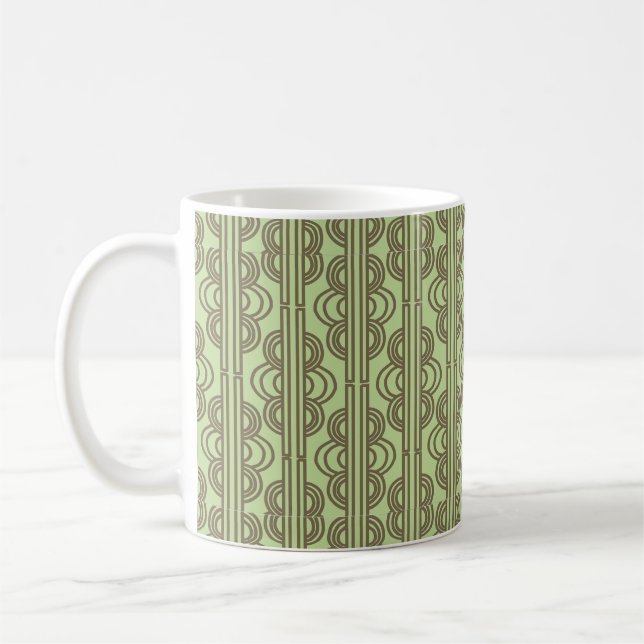 Caneca De Café Cadeias Oval Verde Maiores (Esquerda)