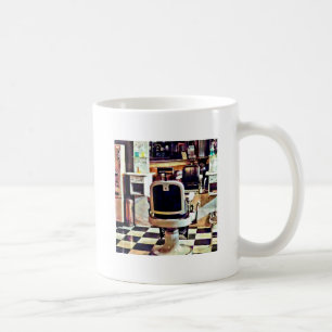 Caneca De Café Cadeira de barbeiro e frascos de tonalidade
