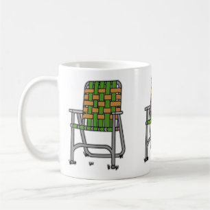 Caneca De Café Cadeira de Jardim Dobrável