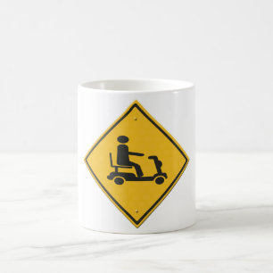 Caneca De Café cadeira de rodas motorizada.