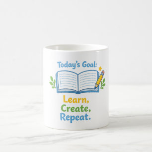 Caneca De Café Caderno Adorável de Volta às Aulas