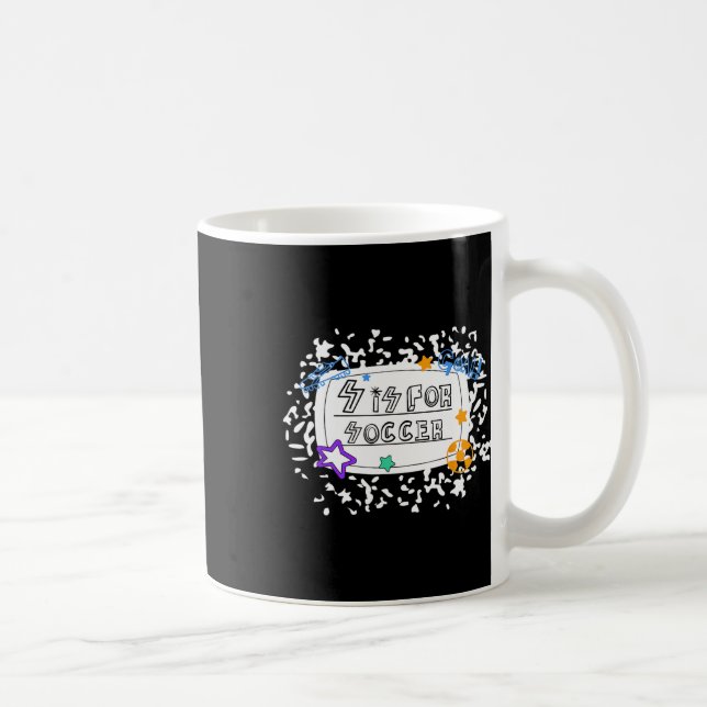 Caneca De Café Caderno de Composição de Futebol S é Para Dia de J (Direita)