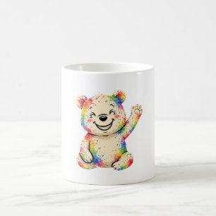 Caneca De Café Caderno do urso pintado