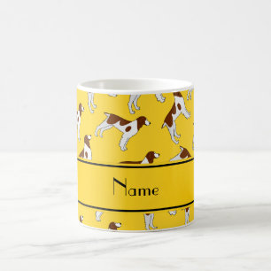 Caneca De Café Cães amarelos conhecidos personalizados do spanie