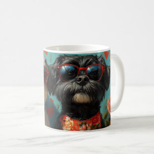 Caneca De Café Cães de Água Portugueses Corações Rosas Dia dos Na