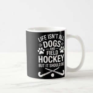 Caneca De Café Cães de Hóquei em Campo Engraçado Hóquei em Campo
