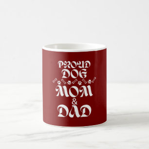 CANECA DE CAFÉ CÃES DE MÃE E PAI DE CÃO ORGULHOSOS ADORA PETAS DE