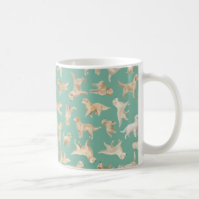 Caneca De Café Cães de ouro (Direita)