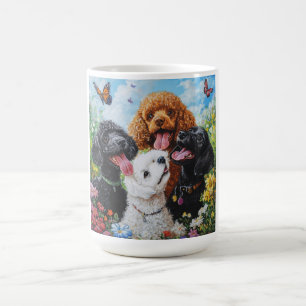 Caneca De Café Cães de Poodle
