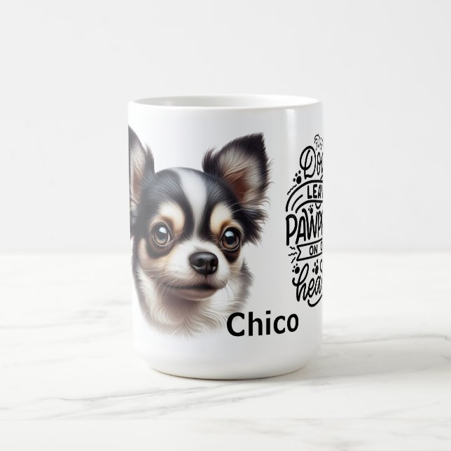 Caneca De Café Cães deixam impressões de pata em nossos corações  (Centro)