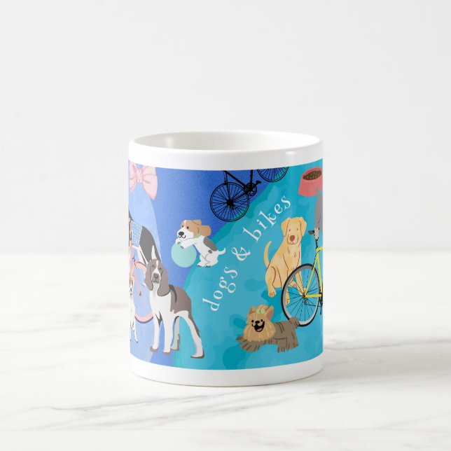Caneca De Café Cães e Bikes Brincadeiras Bicicletas (Centro)