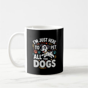 Caneca De Café Cães Engraçados Amante de Animais Vetor