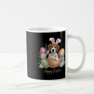 Caneca De Café Cães Florais Dia de Páscoa Cachorro Beagle Fofinho
