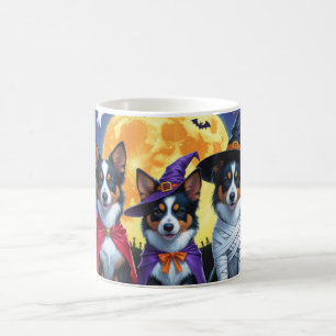 Caneca De Café Cães Kelpies Australianos Pumpkin Halloween Engraç