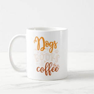 Caneca De Café Cães, Livros, Design de café