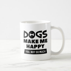 Caneca De Café Cães Me Fazem Feliz