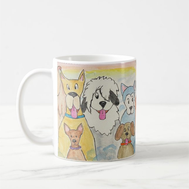 Caneca De Café Cães no Céu (Esquerda)