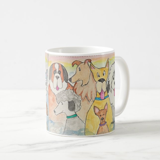 Caneca De Café Cães no Céu (Frente Esquerda)