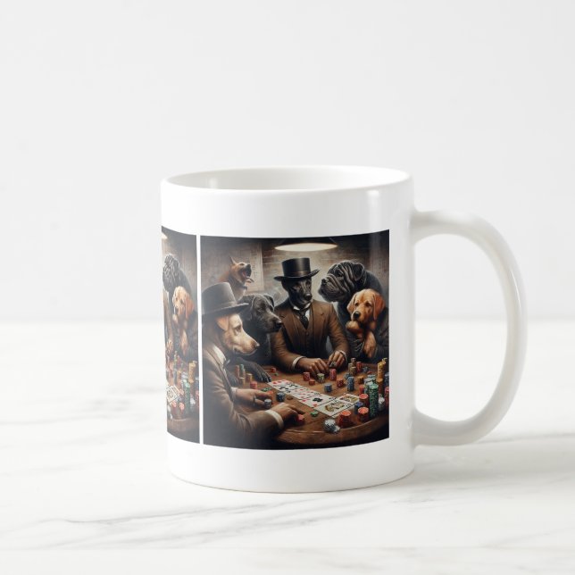 Caneca De Café Cães Poker Coffee Mug (Direita)