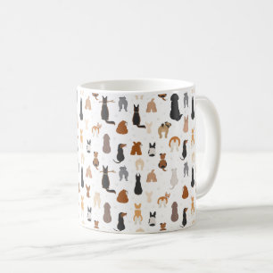Caneca De Café Cães sentados ao fundo