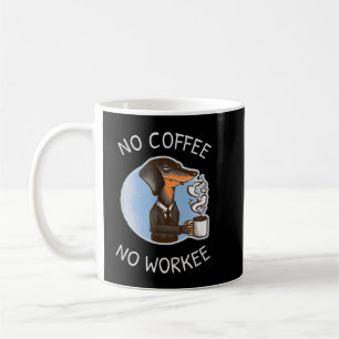 Caneca De Café Café amante café sem café sem trabalho dizendo