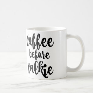 Caneca De Café Café antes da caneca do Talkie