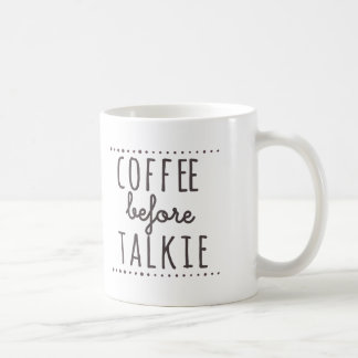 Caneca De Café Café antes da caneca do Talkie